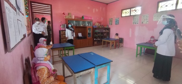 Murid TK di Kulon Progo mulai jalani simulasi pembelajaran tatap muka (Jalu Rahman)