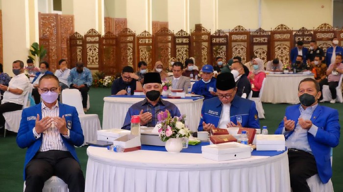 Partai Amanat Nasional (PAN) menggelar halal bi halal bertempat di Gedung Nisantara IV DPR RI, Rabu (2/6).