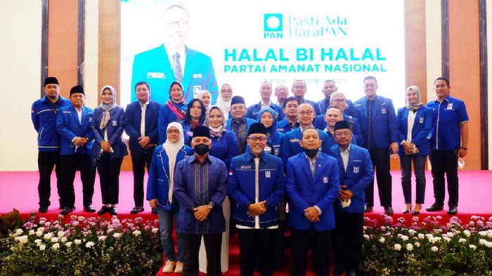 Partai Amanat Nasional (PAN) menggelar halal bi halal bertempat di Gedung Nisantara IV DPR RI, Rabu (2/6).