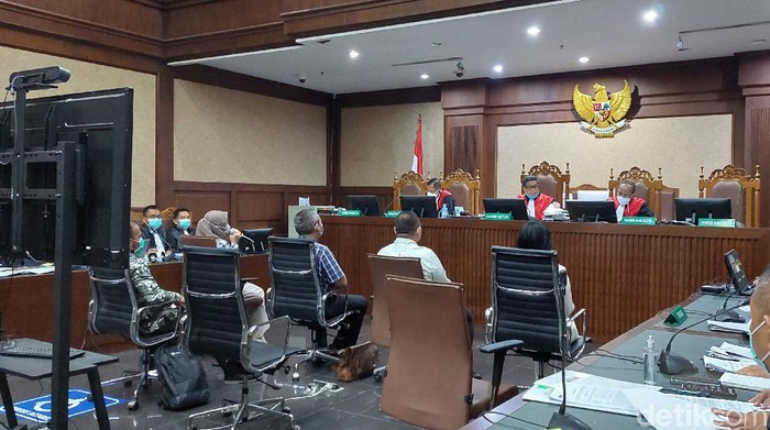 Sidang bansos Corona (Zunita/detikcom)