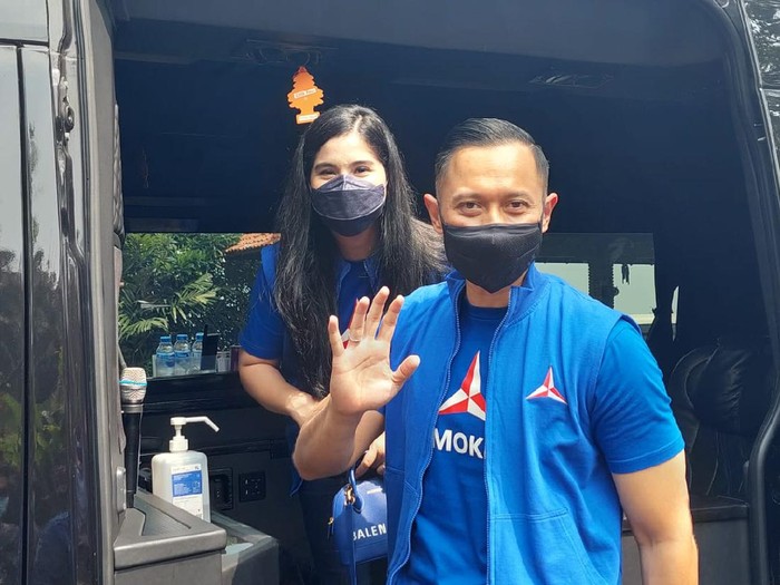 AHY masih malu-malu ditanya soal bersanding dengan Anies di Pilpres 2024