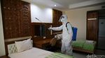 Asrama Haji Disemprot Disinfektan