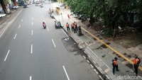 Saat Dishub mengecek lokasi, tidak terlihat ada mobil yang parkir di trotoar.