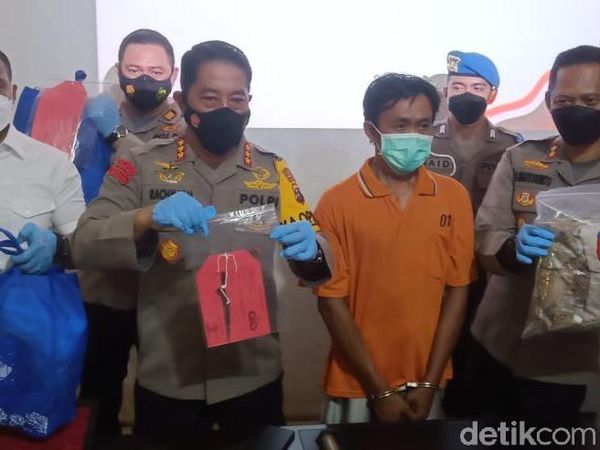 Penampakan Pemutilasi Wanita di Banjarmasin Dipamerkan Polisi