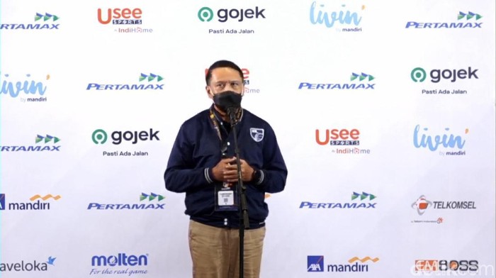 Menpora Zainudin Amali di final IBL 2021.