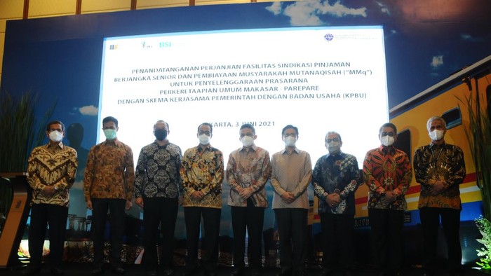 Penyaluran Sindikasi untuk Pembangunan KA Makassar-Parepare Pembiayaan ini akan digunakan PT Celebes Railway Indonesia untuk pembangunan jalur Kereta Api Makassar–Parepare beserta infrastruktur pendukungnya.