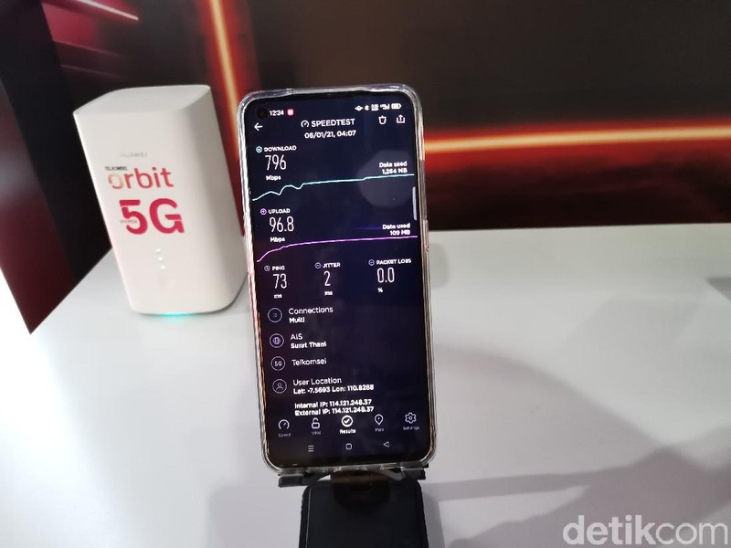 Uji Coba 5g Telkomsel Solo