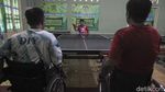Aksi Latihan Atlet Tenis Meja Jelang Peparnas