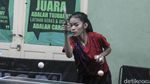 Aksi Latihan Atlet Tenis Meja Jelang Peparnas