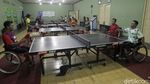 Aksi Latihan Atlet Tenis Meja Jelang Peparnas