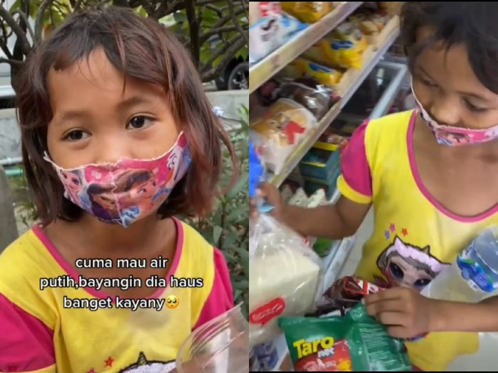 Bocah Pemulung Ditraktir Jajan Ke Minimarket Cuma Minta Air Putih