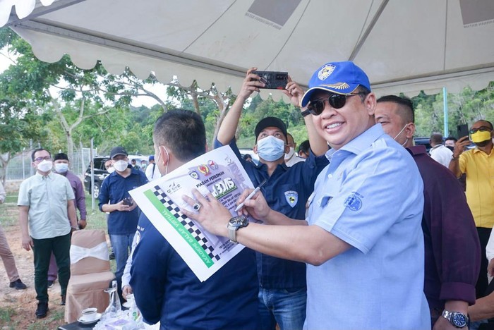 Ketua MPR Bambang Soesatyo tinjau sirkuit internasional di Batam.