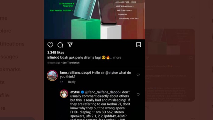 Xiaomi vs Infinix