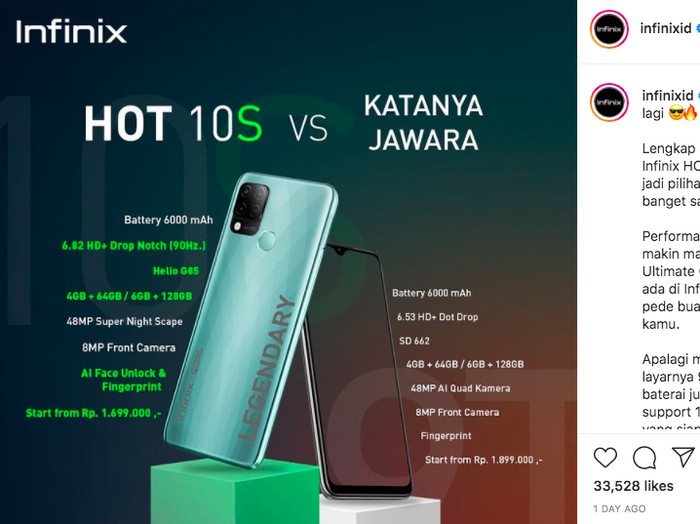 Xiaomi vs Infinix