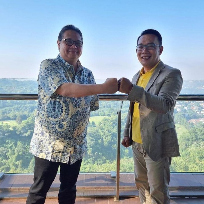 Airlangga dan Ridwan Kamil