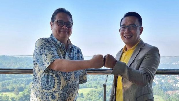 Airlangga dan Ridwan Kamil