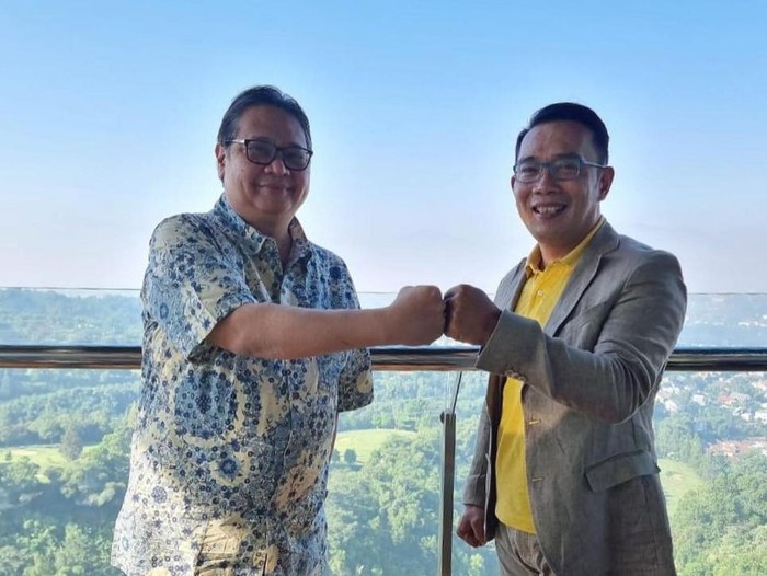 Airlangga dan Ridwan Kamil