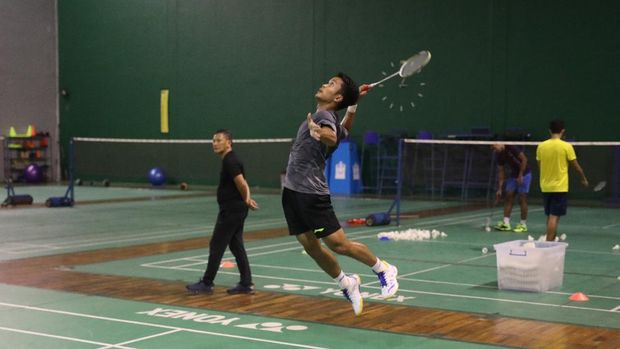 Anthony Sinisuka Ginting bersiap menghadapi Olimpaide 2020.
