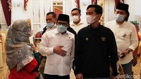 Pertemuan keduanya dalam rangka menghadiri acara Grand Final Semarak Lebaran dan Memperingati Hari Lahir Pancasila.