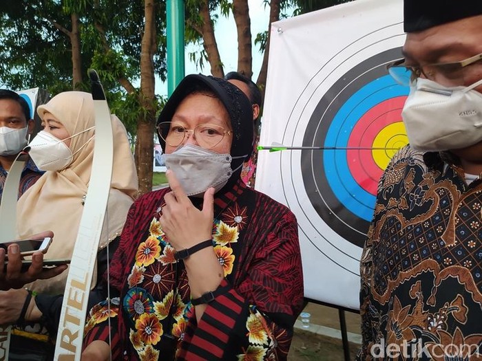 Mensos Risma tepat membidik panahan