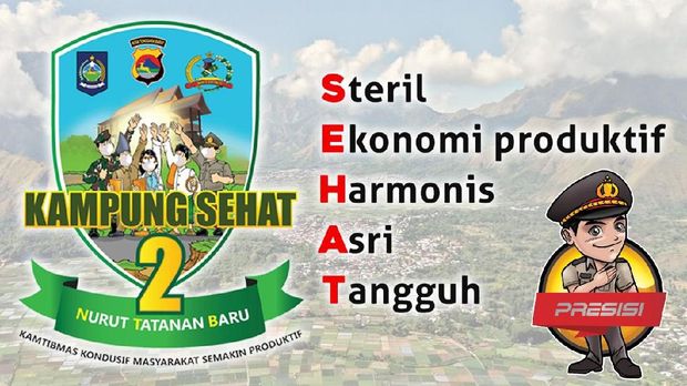 Logo Kampung Sehat Polda NTB