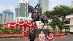 Potret Akrabnya Mega-Prabowo Resmikan Patung Bung Karno