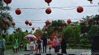 Begini penampakan salah satu sudut Taman Lampion di pusat Kota Klaten.
