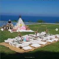 Pemotretan ulang tahun Mikhayla Bakrie itu dilakukan di sebuah resort mewah tempat Nia dan keluarganya menginap selama di Bali. Foto: Instagram/@balipicnicdelights