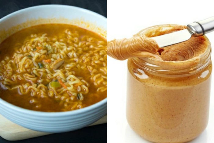 Racikan Ramyeon dan Selai Kacang Racikan Ramyeon dan Selai Kacang