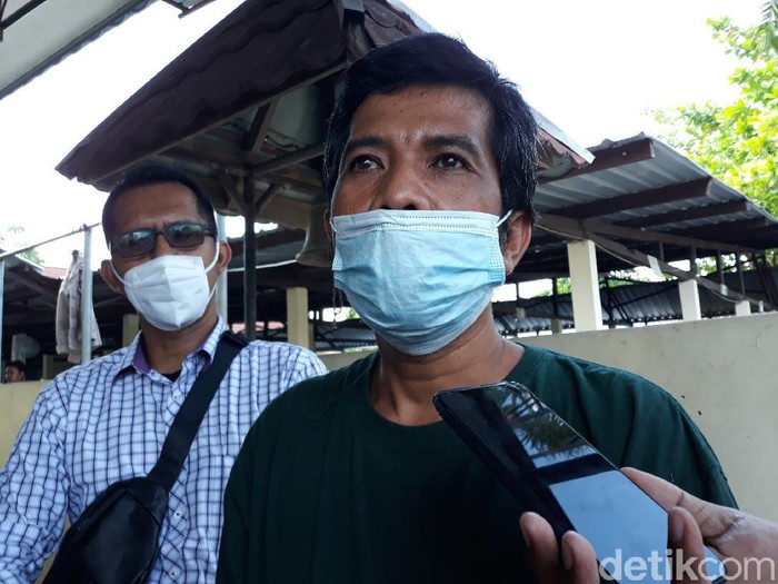 Bandiman, ayah korban takjil sianida Bantul, Senin (7/6/2021).