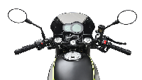 Hadirnya setang model clip on yang diposisikan di bawah yoke atau segitiga setang, membuat konsep cafe racer di Leoncino 500 Sport ini sangat terasa. Foto: Benelli China