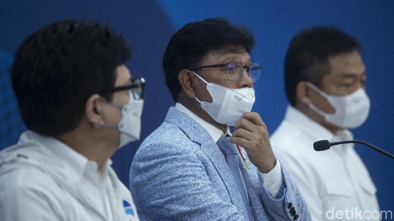 Kementerian Komunikasi dan Informatika beserta Telkom Indonesia menggelar konferensi pers soal gangguan internet di Jayapura pascaputusnya kabel laut.