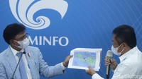 Kementerian Komunikasi dan Informatika beserta Telkom Indonesia menggelar konferensi pers soal gangguan internet di Jayapura pascaputusnya kabel laut.