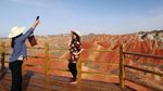 Indahnya Gunung Pelangi di Zhangye China