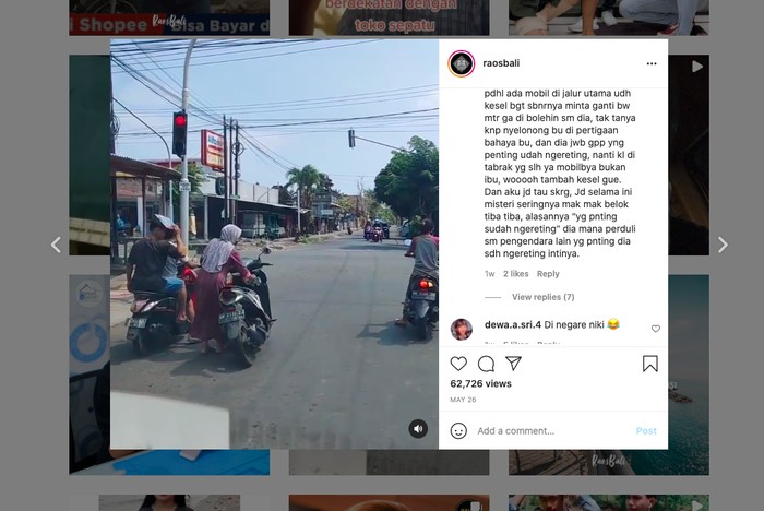 Catatan pengendara, ibu-bu berkendara semaunya.
