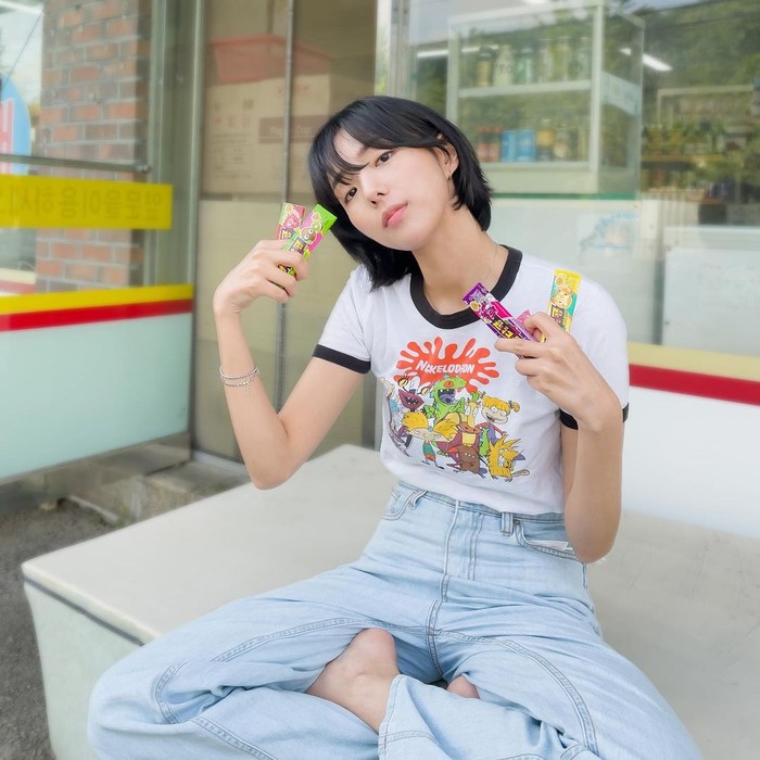 Chae Soo Bin Chae Soo Bin, pemeran film Korea 'Sweet and Sour'.