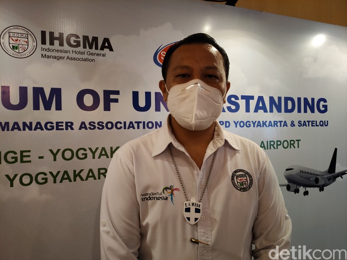 Ketua IHGMA Yogyakarta Haryadi Baiin, saat memberikan keterangan kepada wartawan di Kulon Progo, Senin (7/6/2021)