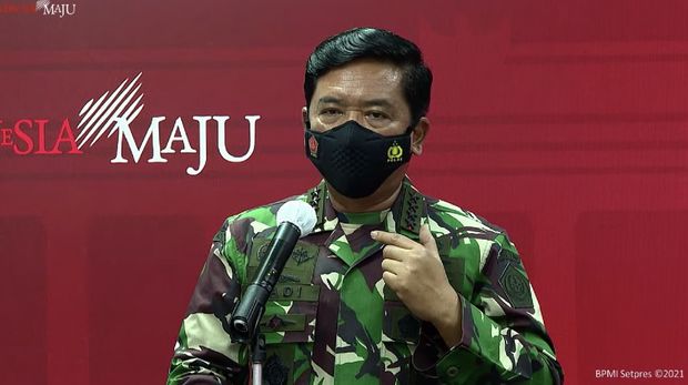 Panglima TNI Marsekal Hadi Tjahjanto (Tangkapan Layar Youtube Sekretariat Presiden)