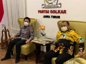 Demokrat Jatim Sowan ke Golkar, Penjajakan AHY-Airlangga?