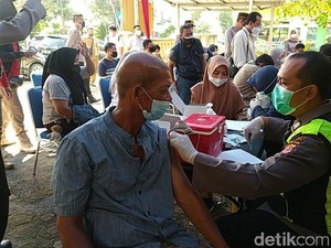 Dukung Program Pemerintah, Polres Ciamis Gelar Vaksinasi Massal
