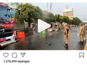 Viral Pembubaran Lapak PKL di Purwokerto Disemprot Disinfektan