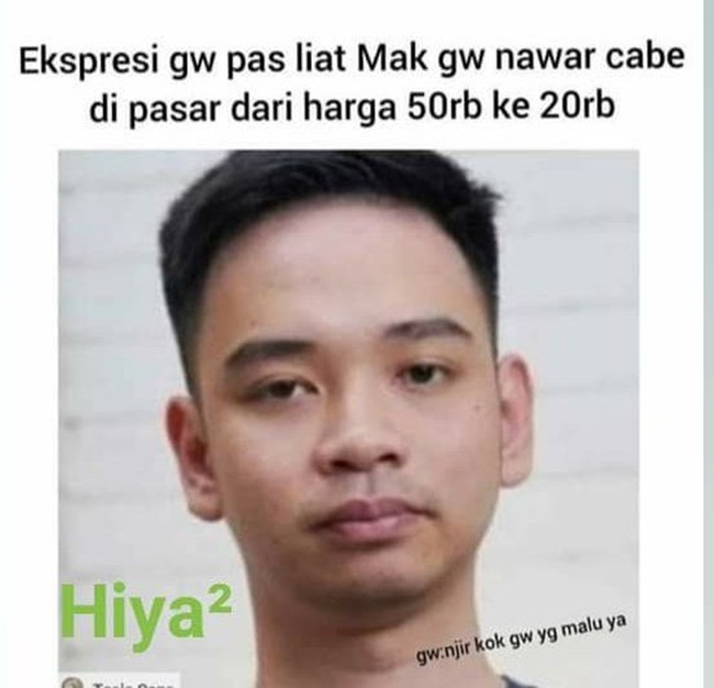 Emak-emak kalau udah nawar emang suka sadis banget. Saking sadisnya sampai lebih dari 50% kalau nawar. Foto: Twitter/@Fernand90435040