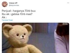 7 Meme Kocak Emak-emak Sadis Pas Nawar, Bikin Penjual Melongo Pengin Hantam