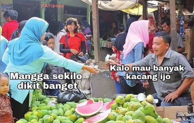 Yang namanya emak-emak biasanya maunya belanja dengan harga paling murah tapi bisa beli banyak. Foto: Instagram/@receh.id