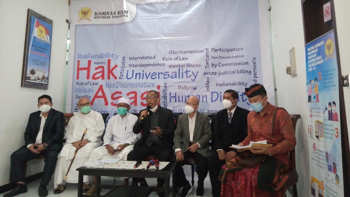 ISKCON saat melaporkan dugaan pelanggaran HAM ke Komnas HAM (Kadek-detikcom)