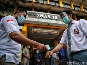 Melihat Simulasi Belajar Tatap Muka di SMAN 15 Jakarta