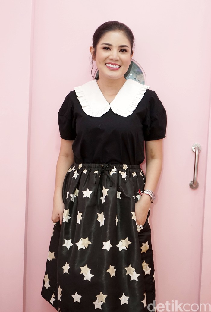 Nindy Ayunda saat ditemui di kawasan Blok M, Jakarta Selatan.