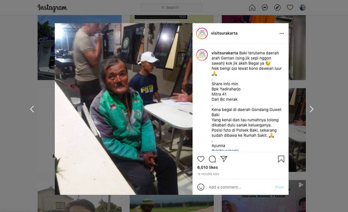 Ojol dibegal jadi berkah