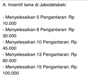 Perubahan Insentif Gojek Perubahan Insentif Gojek