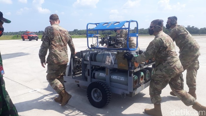 Pesawat militer AS C-17 Globe Master mendarat di Pekanbaru dalam rangka latihan bersama TNI AU bertajuk Exercise Cope West 2021 (Dok Kapentak Lanud RSN) Pesawat militer AS C-17 Globe Master mendarat di Pekanbaru dalam rangka latihan bersama TNI AU bertajuk Exercise Cope West 2021 (Dok Kapentak Lanud RSN)
